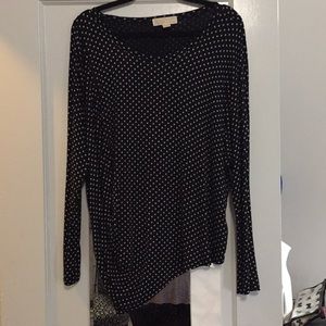 Black polk a dot Michael Kors blouse